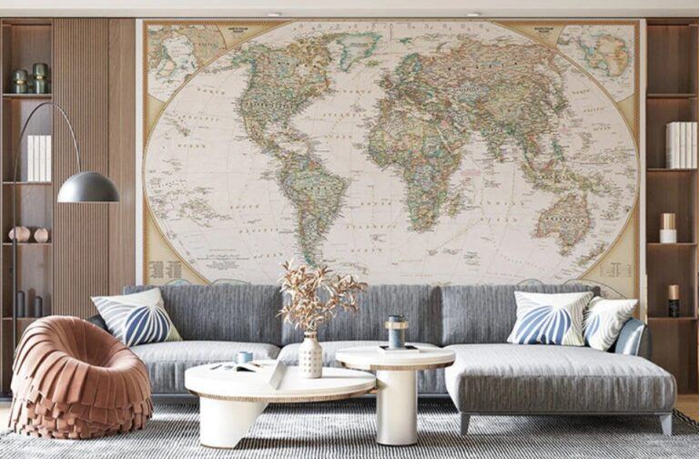 World Map Wall Murals: A Fusion of Art and Aesthetics